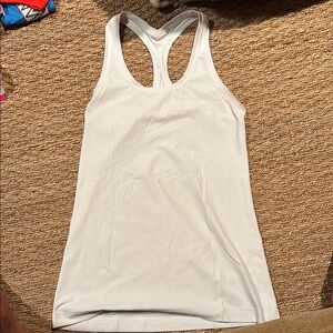 Lululemon Cool Racerback Short Tank Top Nulu White